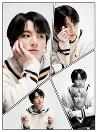 Image: Jungkook in various poses, MOTS 7 Concept Photos