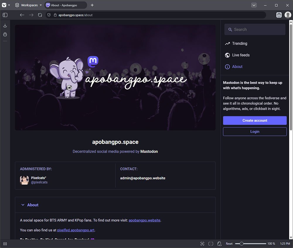 Image: Joining the Apobangpo.Space Server A screenshot of the Apobangpo.Space About Page - which has all the info you need to join the server.