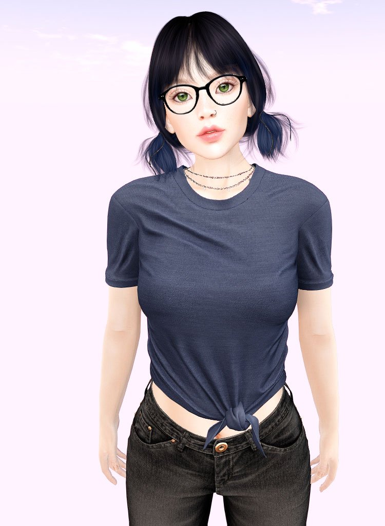 Pixelcats Avatar chilling in virtual Paris