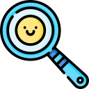 Icon: A cute magnifying glass