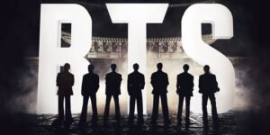 BTS Comeback Week - the Tannies in front of Gyeongbokgung - Netflix Promo Art