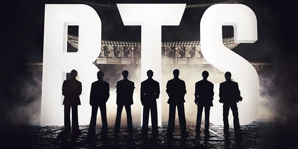 BTS Comeback Week - the Tannies in front of Gyeongbokgung - Netflix Promo Art
